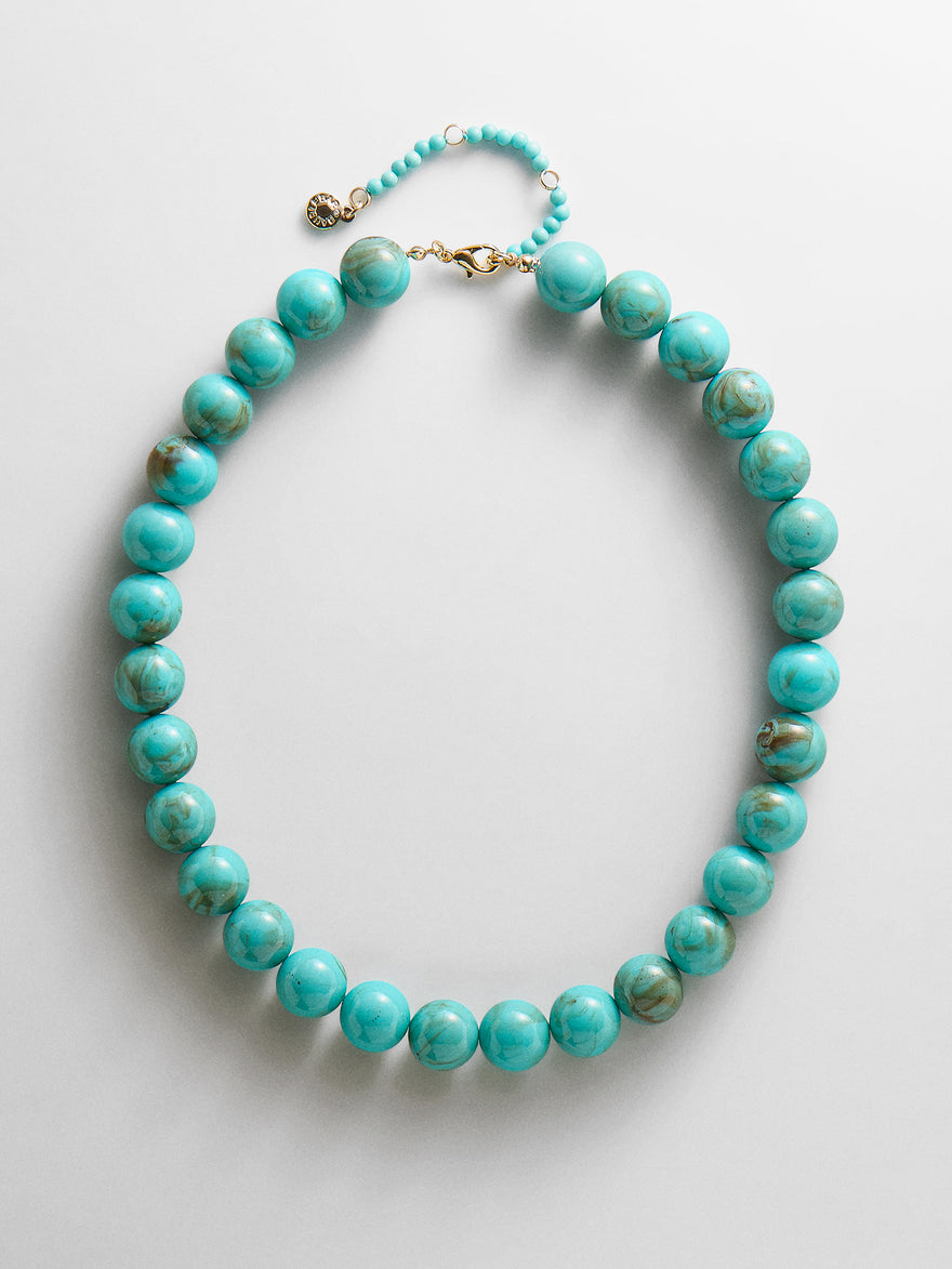 Mini Jane Beaded Necklace - Turquoise