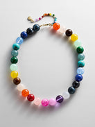 Mini Jane Beaded Necklace - Rainbow