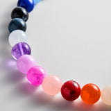 Mini Jane Beaded Necklace - Rainbow Bead