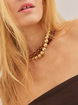 BaubleBar Mini Jane Beaded Necklace - Gold - 
    Layering necklaces
  
