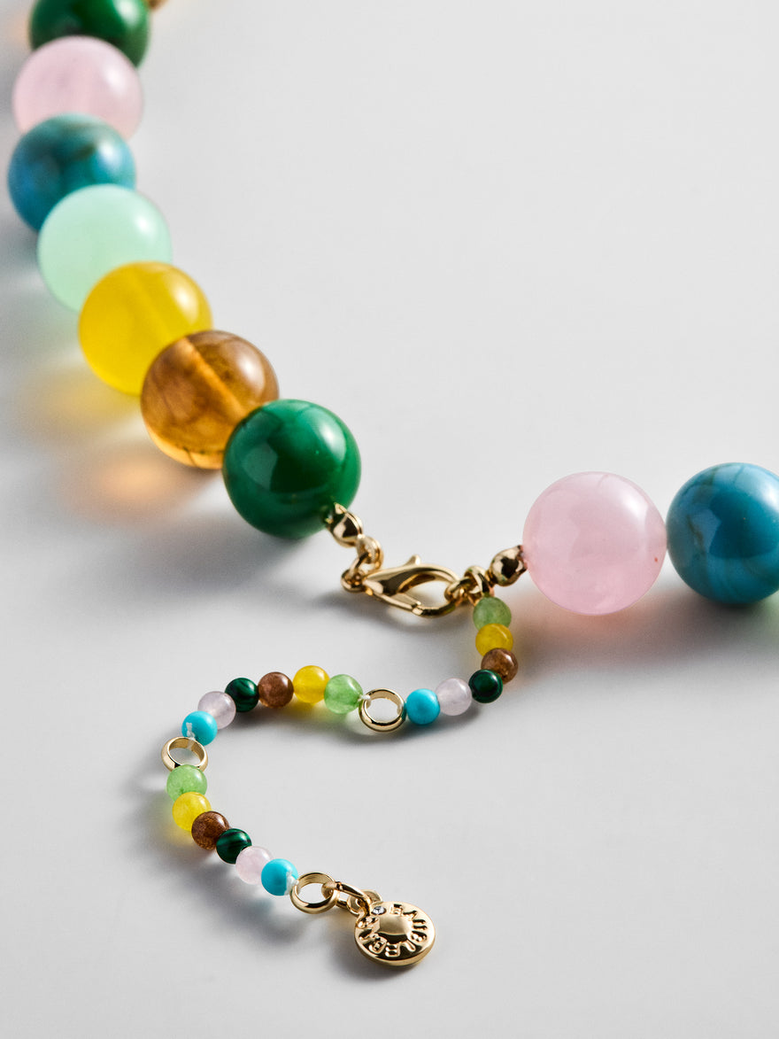 Mini Jane Beaded Necklace - Natural Multi