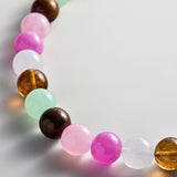 Mini Jane Beaded Necklace - Pink Multi Bead