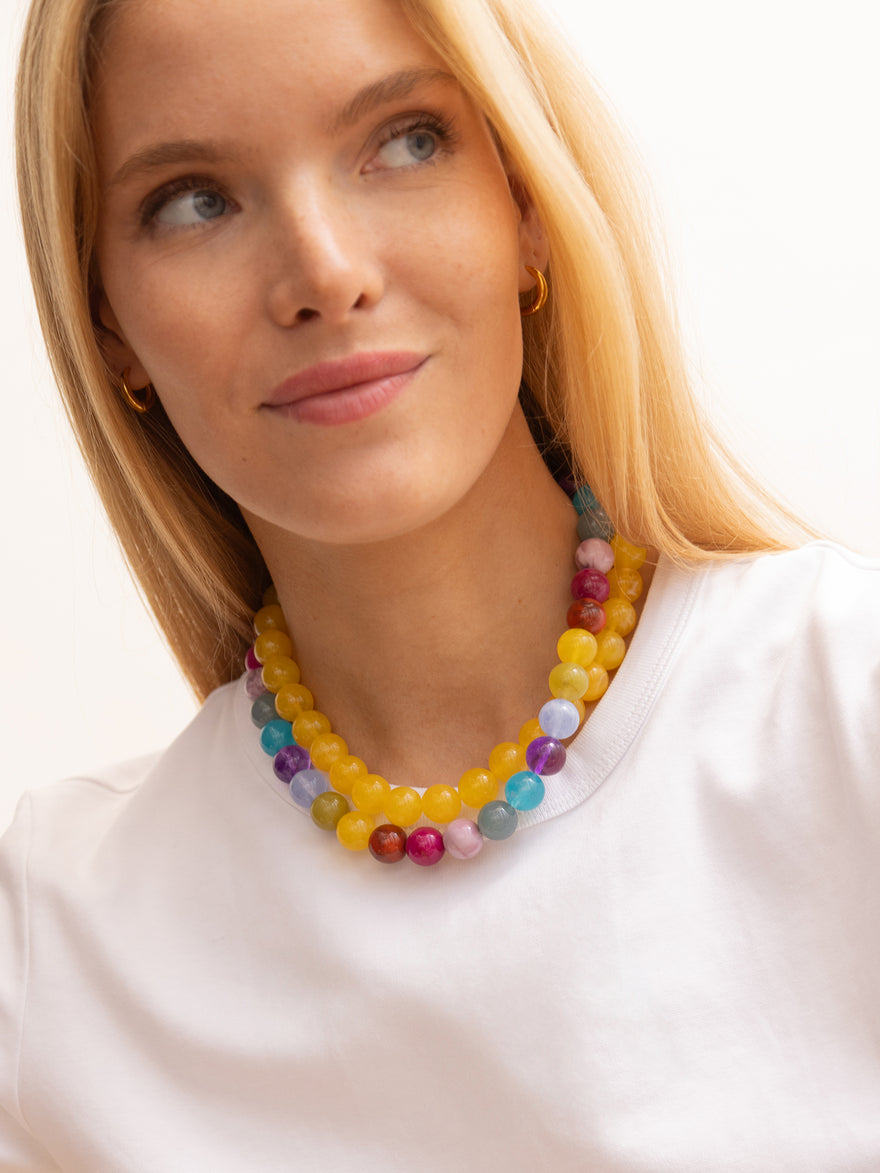 Mini Jane Beaded Necklace - Multi