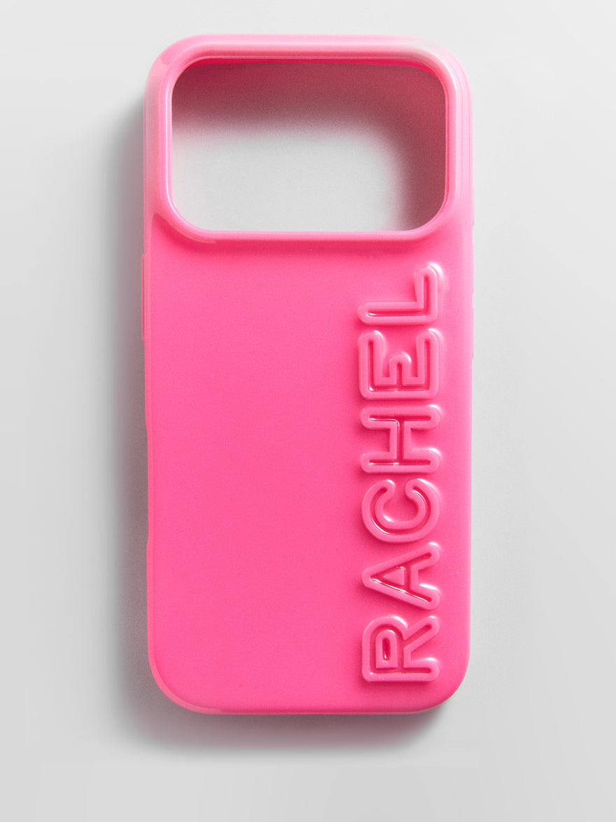 Fine Line Custom iPhone Case - Fuchsia/Fuchsia
