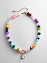 BaubleBar Janette Beaded Ring Necklace - Multi - 
    Resin charm necklace
  
