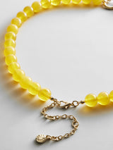 BaubleBar Janette Beaded Ring Necklace - Citrine - 
    Resin charm necklace
  
