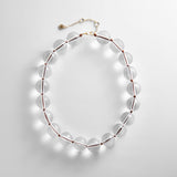 Jane Beaded Necklace - Clear/Brown