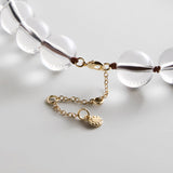 Jane Beaded Necklace - Clear/Brown