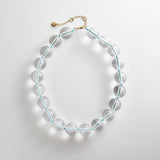Jane Beaded Necklace - Clear/Turquoise