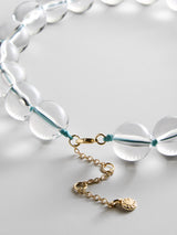 BaubleBar Jane Beaded Necklace - Clear/Turquoise - 
    Chunky statement necklace
  

