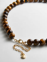 BaubleBar Jamie Semi-Precious Beaded Necklace - Tiger's Eye/Citrine - 
    Statement pendant necklace
  
