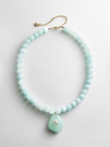 BaubleBar Jamie Semi-Precious Beaded Necklace - Light Turquoise/Jade - 
    Statement pendant necklace
  

