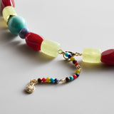 Justine Semi-Precious Beaded Necklace - Multi Bead