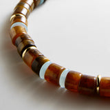 Jennifer Rondelle Beaded Necklace - Tiger's Eye Bead