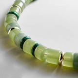 Jennifer Rondelle Beaded Necklace - Light Jade Bead
