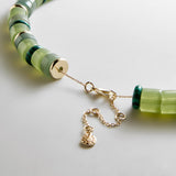 Jennifer Rondelle Beaded Necklace - Light Jade Bead