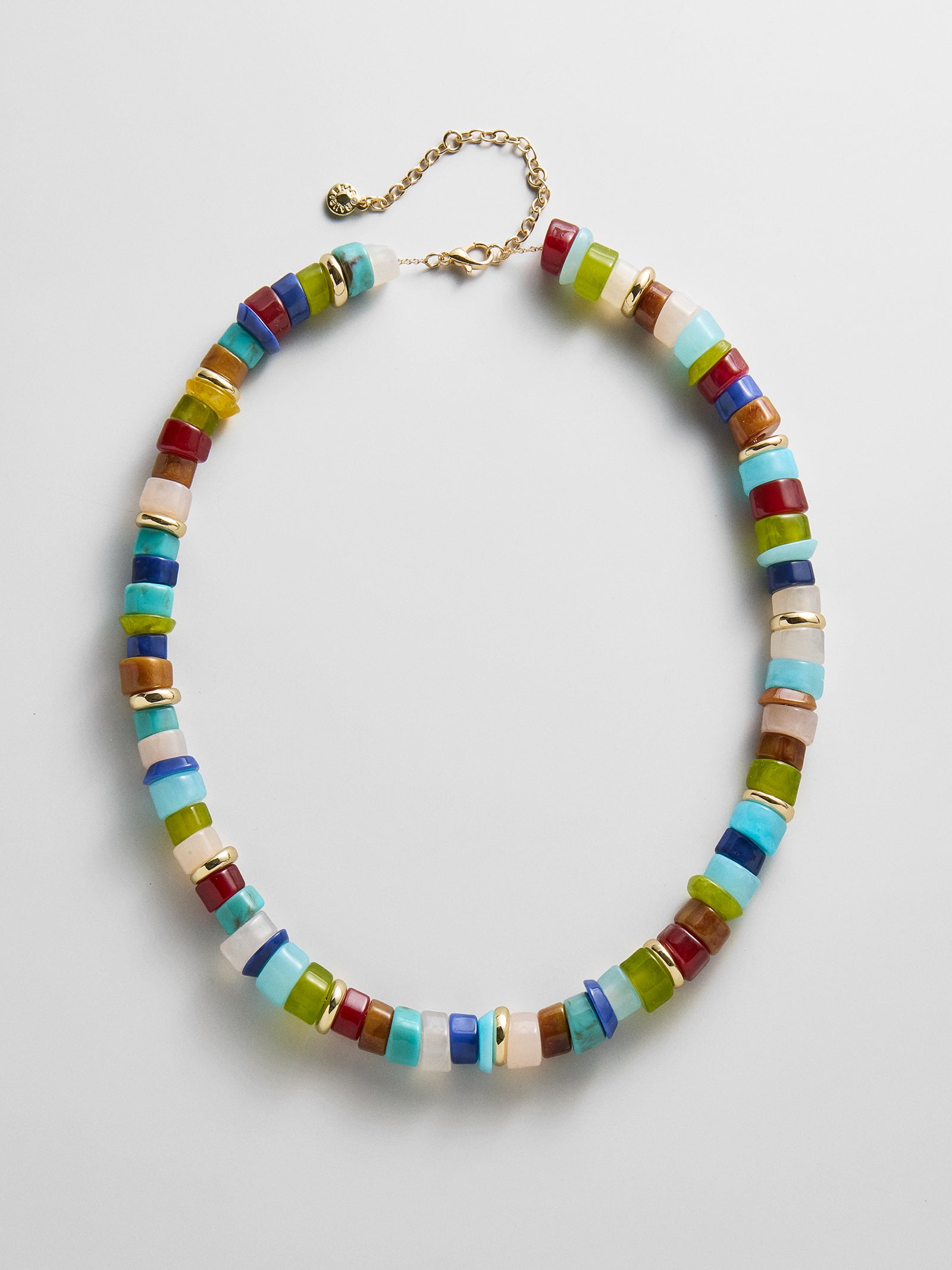 Jennifer Rondelle Beaded Necklace - Dark Multi Bead