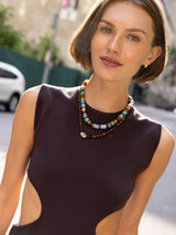 BaubleBar Jennifer Rondelle Beaded Necklace - Dark Multi Bead - 
    Ends Friday: Enjoy 20% Off 
  

