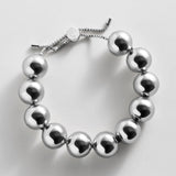 Jane Beaded Bracelet - Silver Bead