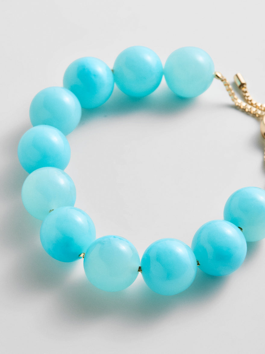 Jane Beaded Bracelet - Aqua