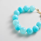 Jane Beaded Bracelet - Aqua Bead