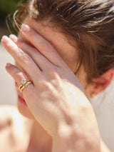 BaubleBar Dolly Gold Pinky Ring - Dolly Gold Pinky RIng - 
    Crystal ring for stacking
  

