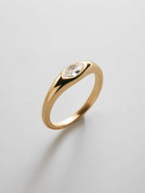BaubleBar Niecy Gold Pinky Ring - Niecy Gold Pinky Ring - 
    Crystal ring for stacking
  
