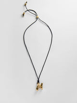 BaubleBar Cord Initial Necklace - Gold - 
    Custom letter necklace
  
