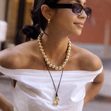 Cord Initial Necklace - Gold