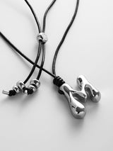 BaubleBar Cord Initial Necklace - Silver - 
    Custom letter necklace
  
