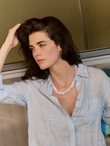 BaubleBar Jess Square Beaded Necklace - White Quartz - 
    Ends Friday: Enjoy 20% Off 
  
