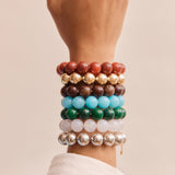 Jane Beaded Bracelet - Chocolate Brown Bead