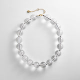 Jane Beaded Necklace - Clear/Black