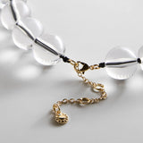 Jane Beaded Necklace - Clear/Black