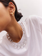 BaubleBar Jane Beaded Necklace - Clear/Black - 
    Chunky statement necklace
  
