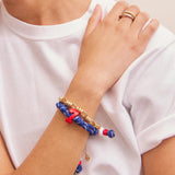 Team Knotty Varsity Custom Bracelet - France Double Digit