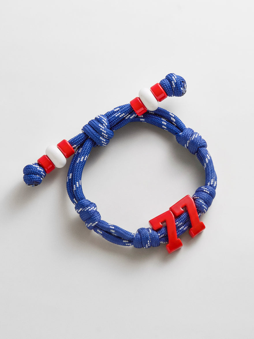 Team Knotty Varsity Custom Bracelet - France Double Digit