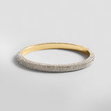 Dove Crystal Hinge Bangle