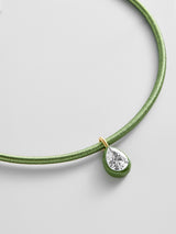 BaubleBar Lindsey Crystal Collar Necklace - Olive Green - 
    Choker collar necklace
  
