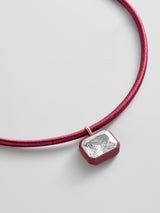 BaubleBar Lindsey Crystal Collar Necklace - Crimson Red - 
    Choker collar necklace
  
