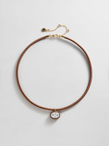 BaubleBar Lindsey Crystal Collar Necklace - Chocolate Brown - 
    Choker collar necklace
  
