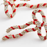 Peppermint Twist Bow Earrings