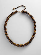Joyce Semi-Precious Beaded Necklace - Tiger's Eye