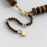 Joyce Semi-Precious Beaded Necklace - Tiger's Eye