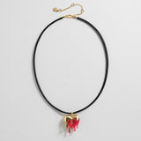 Fatal Attraction Heart Cord Necklace