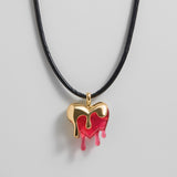 Fatal Attraction Heart Cord Necklace