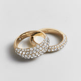 Shea Pavé Ring Set - Gold/Pavé