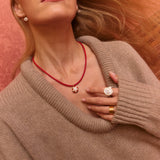Freshly Festive Peppermint Necklace