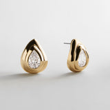 Cassie Gold Stud Earrings