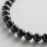 Mini Jane Beaded Necklace  - Black Bead